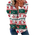 thumbnail image 2 of Pntutb Mujer Navidad Impreso Cremallera Cuello Alto Manga Larga Top Manga Larga Cuello Alto Top/Camisa Pntutb Pntutb-7735, 2 of 6