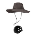 thumbnail image 1 of Gorra de pescador, sombrero de pesca, sombrero de verano cómodo y resistente a los impactos para el sol con cabeza Verde oscuro, 1 of 9