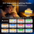 thumbnail image 4 of 4-in-1 Sleep Sound Machine with White Noise, Bluetooth Speaker, 11 Colors RGB Night Light & Aroma Diffuser, 1-5H Auto Timer for Baby Kids Adults Bedroom, 4 of 8