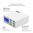 thumbnail image 3 of USB Charger,6A With LCD Digital Display 6 Port Fast Smart Charging Station For Phone Tablets Smartphones, Home Office Use ,Multi-Device Charger, 3 of 6