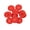 Red 30L, variant on Mibo 12pcs Round Melamine Buttons with Rim - 30L(19mm) - 4 Hole - Red