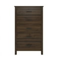 thumbnail image 2 of Ameriwood Home Eastwood 5 Drawer Dresser in Walnut, 2 of 4