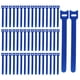 thumbnail image 2 of 50 bridas para cables liberables con gancho y bucle de sujeción, resistentes y ajustables. azul, 2 of 7