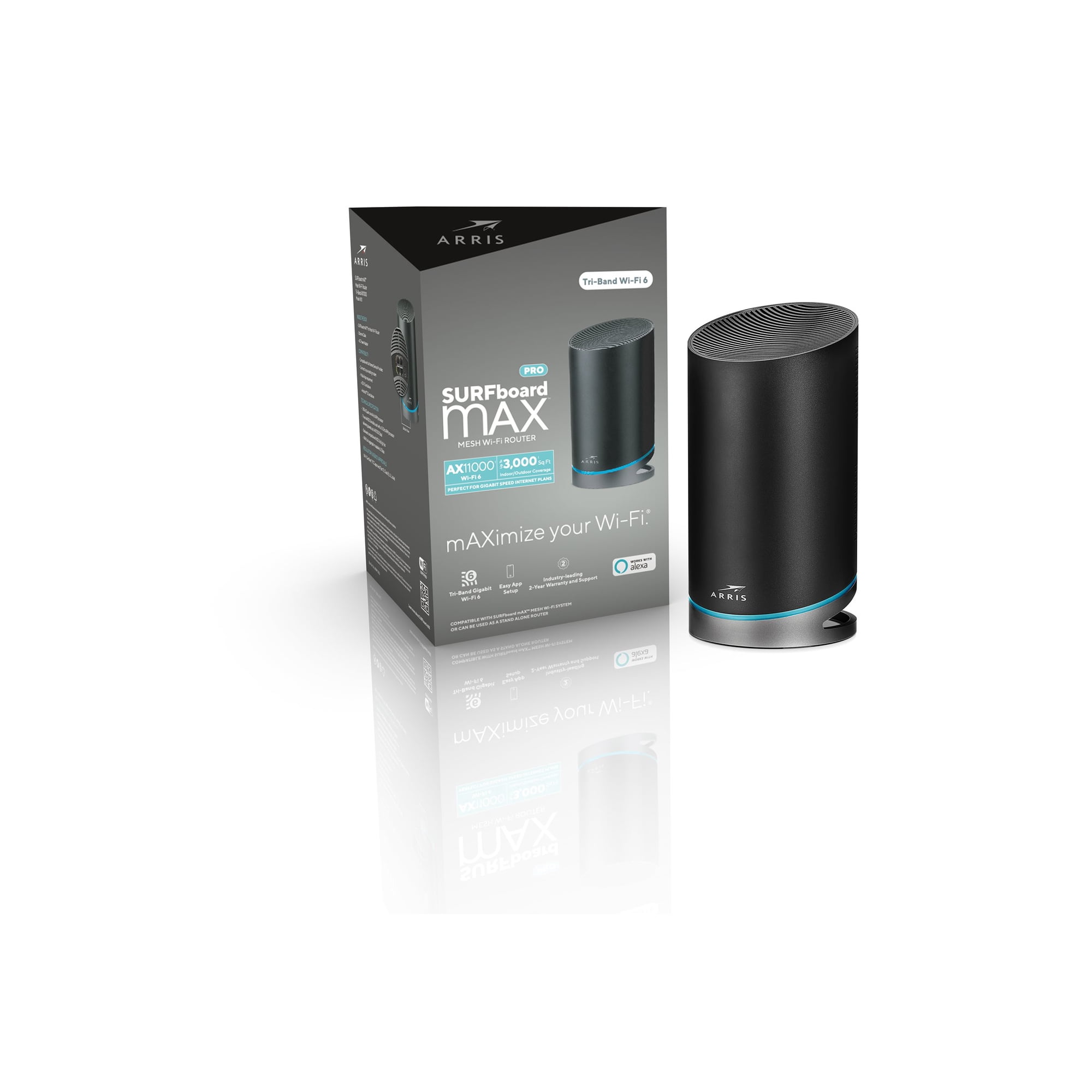 SURFboard mAX Pro W133 Wi-Fi 6 IEEE 802.11ax Ethernet, Cable, DSL Wireless Router