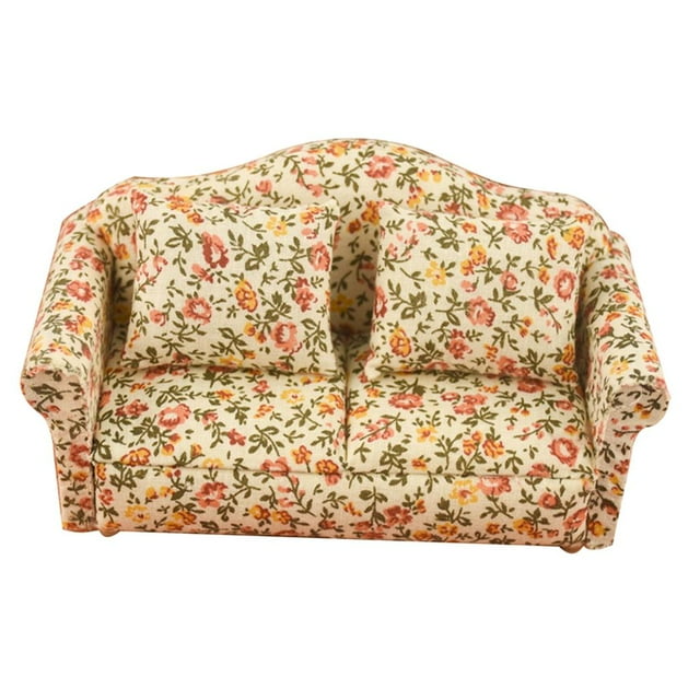 HILABEE Causeuse Miniature en Bois Faite à la Main, Rembourrée, Double/simple, Fauteuil et