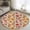 Beige, Purple, Terracotta, variant on 2x3 Door Mat Rug, Fall Leaf Non-Skid Rubber Backing Large Rectangle Rugs - Living Room Bedroom Home Office, Mid Century Modern Thanksgiving Autumn Farmhouse Indoor Floor Mat Carpets Washable Rug