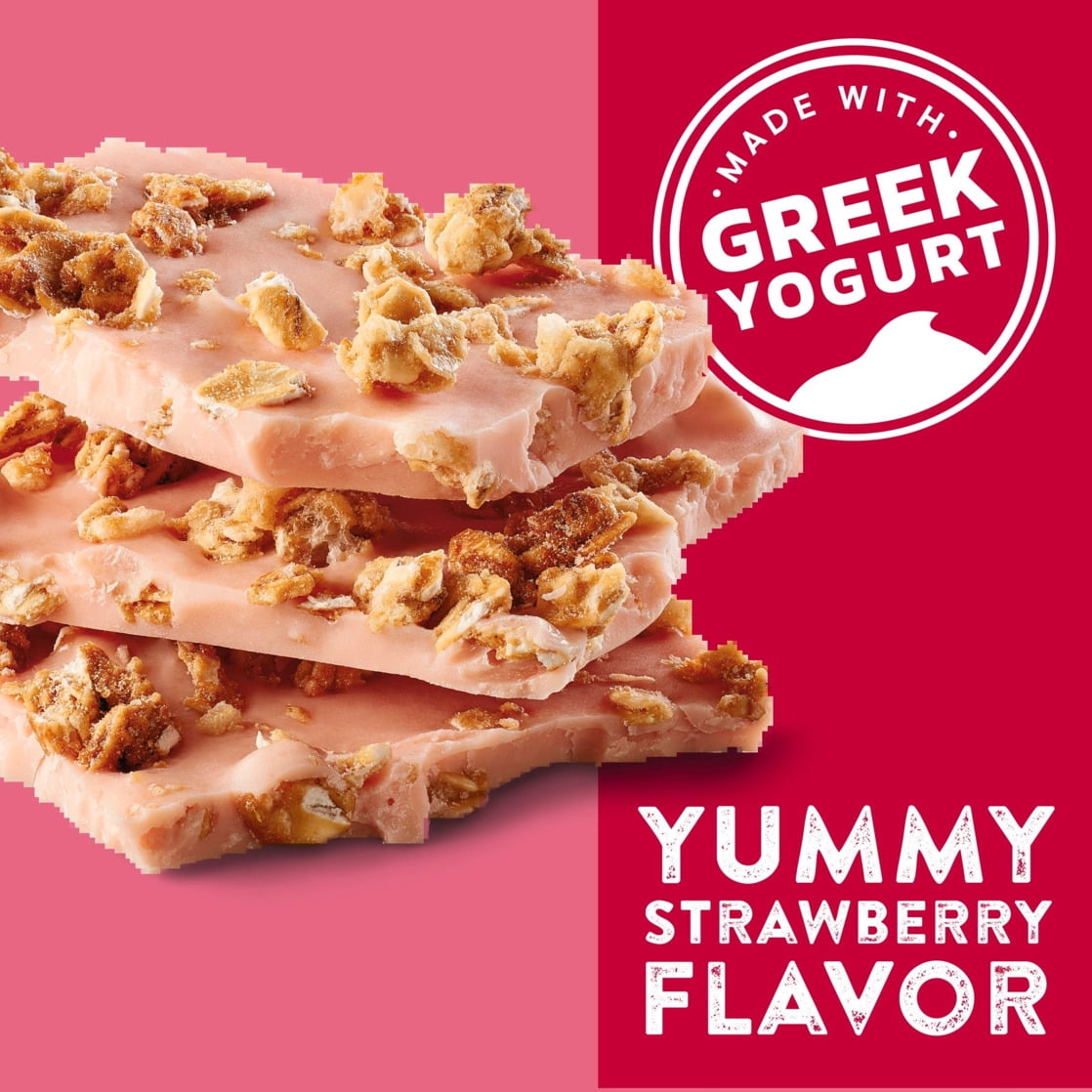 YOBARK Dairy Bark, Nature Valley Granola and Greek Yogurt Snacks, Strawberry, 5 oz