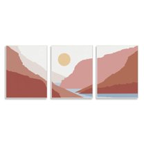Stupell Industries Southwestern Stream Flowing Mountain Landscape Collage Graphic Art Unframed Art Print Wall Art Set of 3, 10x15, by Urban Epiphany