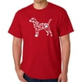 thumbnail image 1 of Men's Word Art T-shirt - Dog Paw Prints, 1 of 2