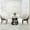 Black+White, variant on Black Iron Metal Base 53" Round Dining Table, Sintered Stone Surface For 6 6 & Tough Frame