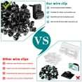 thumbnail image 6 of Outdoor String Lights Hangers, Christmas Light Clips, Lights Hanger Hooks for Hanging Christmas Light, Fairy Lights, Outdoor Patio Lights, 38 Pack, Black, 6 of 7