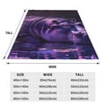 thumbnail image 3 of Cauagu Purple Hippo In Water Pattern Flannel Bed Blankets,Fleece Blanket Comfortable Air Conditioning Blanket for Sofa Bed Travel Couch & Living Room -80"x60", 3 of 8