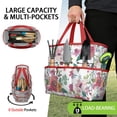 thumbnail image 2 of Garden Tool Bag,Pioneer Flower Floral Print Pattern Garden Tool Organizer,Garden Gifts,Waterproof Multi-Pocket Garden Tool Storage 11.8x5.5x11.4 Inch(Tools NOT Included), 2 of 6