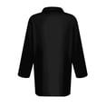 Women's Long Sleeve Polo Shirts V Neck Christmas Tree Graphic Shirts