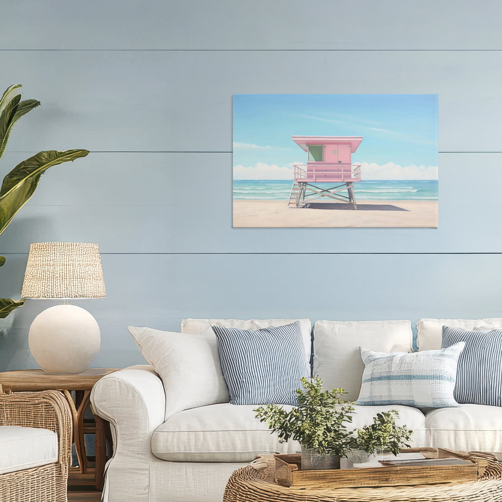 Stupell Industries Miami Beach Lifeguard Station Canvas Wall Art, design by Creative Studio