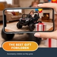 thumbnail image 2 of Xuanlur 12V Kids Ride on Car, Electric Off-Road UTV Truck with Remote Control, Anti-Collision Bar, High Chassis, Anti-Slip Wheels & 4-Wheel Suspension, Battery Powered Ride on Toy for Kids, Black, 2 of 7