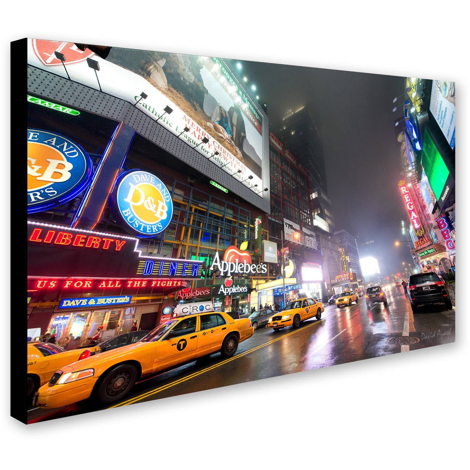 Trademark Fine Art "42nd. Street" Canvas Art by David Ayash