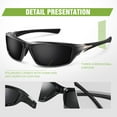 thumbnail image 2 of 3 Pack Polarized Sports Sunglasses for Men, Mens Sunglasses Wrap Around UV400 Protection for Cycling Fishing Driving, 2 of 12