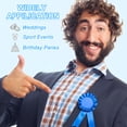 thumbnail image 4 of Uxcell 15.5 x 8 cm Polyester Blank Award Ribbon Prize Ribbon Award Medal Winner Ribbon for Parties 30 Pcs Black, 4 of 5