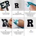 thumbnail image 4 of Qucyy Iron On Heat Transfer Letters and Numbers - 504 Pieces (White), 4 of 4