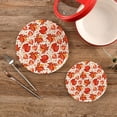 thumbnail image 2 of SKYSONIC 2 pcs Red Autumn Leaves Watercolor Pot Holders Trivets, Heat Resistant Trivets,Fall Landscape Cotton Thread Weave Mats for Hot Pads Pans Pot Bowl Teapot, 2 of 7
