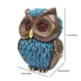 thumbnail image 2 of Owl Statue and Figurine for Home Decor Accents Adorable Owl for Shelf Bookshelf Bedroom Living Room Office Table Desk Modern Decorations Animal Owl Sculpture for Birds Lovers, 2 of 6