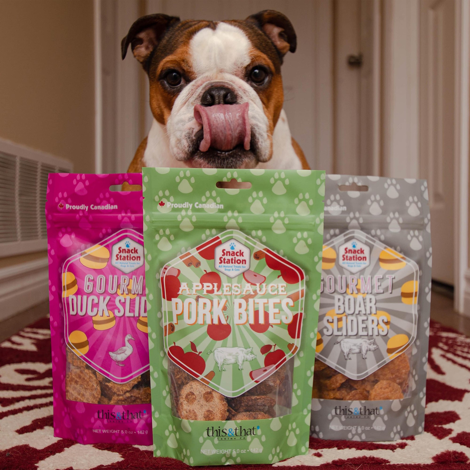 Snack Station: Gourmet Boar Sliders - 5 oz - Dehydrated Treats For Dogs & Cats, 2 Ingredients, Rewards & Training For Pets, This & That Canine Co