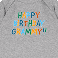 thumbnail image 3 of Inktastic Happy Birthday Grammy Baby Romper Coveralls, 3 of 4