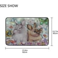 thumbnail image 7 of GZHJMY Easter Rabbit Door mat Non Slip Floor Door Rug, Soft Floor Mat for Kitchen Garden Bedroom Indoor Outdoor Entrance Home Holiday Decoration 23.6" x15.7", 7 of 7