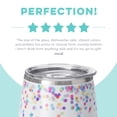thumbnail image 3 of Swig Life 14oz Stemless Wine Cup | Insulated Stainless Steel Wine Tumbler | Confetti, 3 of 5