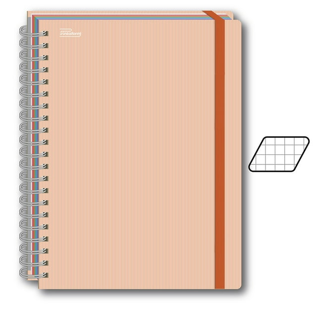 Libreta Profesional Universitaria Colores Pastel 200 Hojas Cuadro Grande Printaform