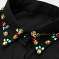 thumbnail image 3 of LoudSung Fake Collar Detachable Half Shirt Blouse False Collar Rhinestones Crystals Decorative Dickey for Women Girls, 3 of 7