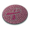 Compact Bling Beauty Cosmetics Make-Up Mirror - Brown/ Pink