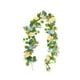 thumbnail image 2 of Guirnalda de eucalipto artificial floral de 1,8 m con hojas verdes artificiales para mesa flor amarilla, 2 of 9