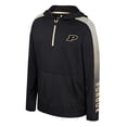 thumbnail image 2 of Youth Colosseum Black Purdue Boilermakers Lumen Long Sleeve Quarter-Zip Hooded Windshirt, 2 of 3
