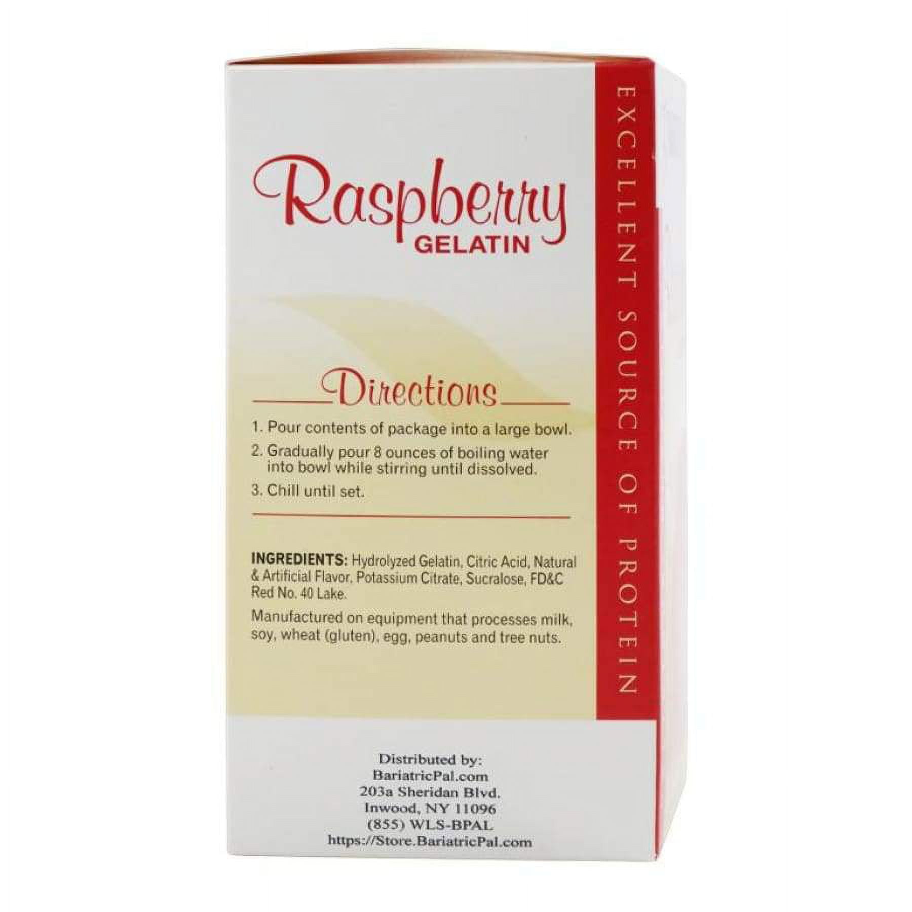 BariatricPal Protein Gelatin - Raspberry Size: 6-Pack