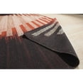 thumbnail image 4 of EORC VW29RD4X6 Hand-Knotted Wool Modern Flat Weave Rug, 4' x 6', Red/Black Area Rug, 4 of 5