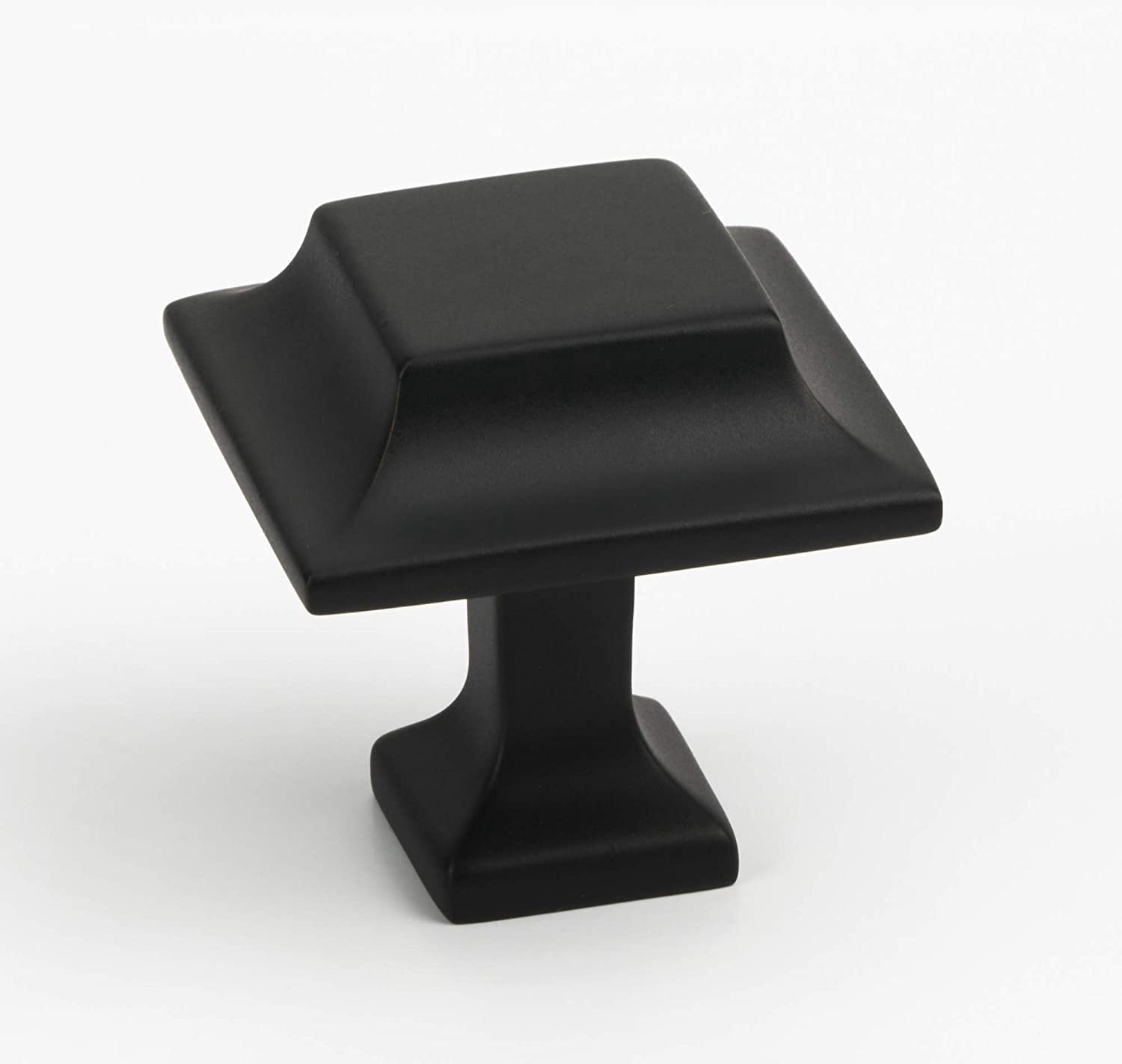 Alno A950-14-MB Millennium 1-1/4" Modern Fluted Square Solid Brass Cabinet Knob / Drawer