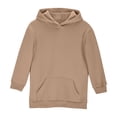 thumbnail image 4 of Bigetiay Girls Long Sleeve Hoodie Dress with Pockets Casual Solid Pullover for Older Kids, Size 13-14 Years, 4 of 8