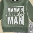 thumbnail image 4 of Towmus Toddler Baby Boy Fall outfit Mama's Boy Letter Print Sweatshirt Top Elastic Pants Set Cute 2pcs Winter Clothes, 4 of 7