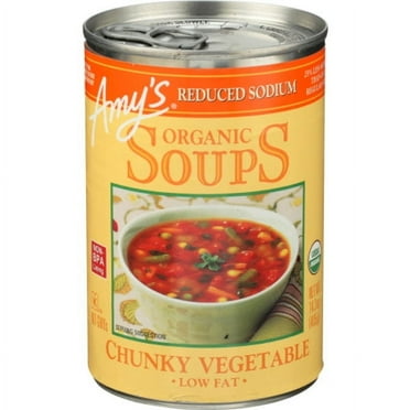 2X - Amy's Organic Chunky Vegetable Reduced Sodium Soup 14.3 oz Package May Vary