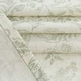 thumbnail image 5 of Linen Farmhouse Curtains for Living Room 108 Inch Length Floral Print Window Curtains Semi Sheer Drapes for Bedroom Country Light Filtering Curtain Grommet Top 2 Panels Green on Beige, 5 of 7