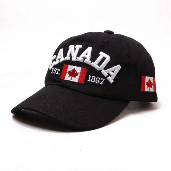 Wijhcboe 2025 Casquette de Baseball Canada Supports de Chapeaux Canada pour Casquettes de Baseball Cintre Jour Feuille d'Érable Brodée Muffins Casquette Camionneur Drapeau Casquette Ajustable Casquettes de Baseball pour Hommes Sport Ajustable Toile de Coton Ha