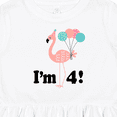 thumbnail image 4 of Inktastic 4th Birthday Flamingo 4 Year Old Girl Girls Toddler Dress, 4 of 5