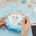 thumbnail image 3 of Shell Trinket Dish - Light Sky Blue Glass Jewelry Tray Shell Shape Storage Tray for Rings Earrings Necklaces Bracelets and Keys, 3 of 6