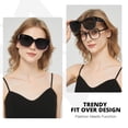 thumbnail image 3 of Gafas de Sol Sobre Lentes Myiaur para Mujer, Sobredimensionadas y a la Moda, 3 of 8