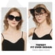 thumbnail image 3 of Gafas de Sol Sobre Lentes Myiaur para Mujer, Sobredimensionadas y a la Moda, 3 of 8