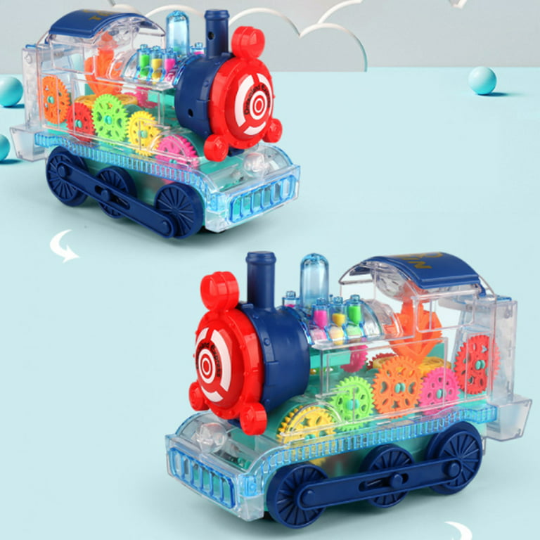 Gear Train Transparent Avec Musique Et Lumière Jouet Enfant Plus 3 Ans -  FS238-1A - à prix pas cher