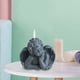 thumbnail image 5 of Vela de arte, vela de ángel, vela de postre, decoración para dormitorio, boda, cumpleaños gris, 5 of 9