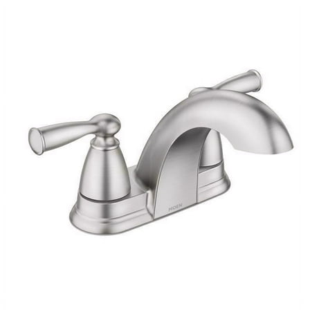 Moen Bathroom Sink Faucet Banbury - Motion Sensing, Lever Handles, Nickel Finish, Silver